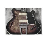500 Piece Jigsaw Puzzle for Adults Challenging Puzzles for Game Nights Vintage Guitar Wooden Puzzle Personalized Custom Wood Puzzles for Family Picturepuzzle Finished Size 20.4"x15"