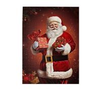500 Piece Jigsaw Puzzle for Adults Challenging Puzzles for Game Nights Wooden Puzzle Personalized Custom Woodpuzzles for Family Christmas Lovely Santa Claus Picture Puzzles Finished Size 20.4"x15"