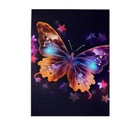 500 Piece Jigsaw Puzzle for Adults Challenging Puzzles for Game Nights Wooden Puzzle Personalized Custom Woodpuzzles for Family Butterfly Picture Puzzles Finished Size 20.4"x15"