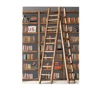 500 Piece Jigsaw Puzzle for Adults Challenging Puzzles for Game Nights Wooden Puzzle Personalized Custom Woodpuzzles for Family Funny Book Shelves Picture Puzzles Finished Size 20.4"x15"