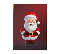 500 Piece Jigsaw Puzzle for Adults Challenging Puzzles for Game Nights Wooden Puzzle Personalized Custom Woodpuzzles for Family Cute Santa Claus Picture Puzzles Finished Size 20.4"x15"