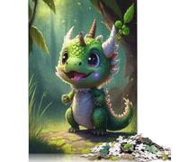 500 Piece Jigsaw Puzzle for Adults Cute Baby Dragons Square Jigsaw Puzzles, for Adults And Woodenboard Puzzles Educational Game Challenge Toy 500pcs (52x38cm)