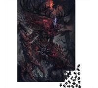 500 Piece Jigsaw Puzzle for Adults Demon Puzzles 500 Pieces Wooden Board Jigsaw- Relax Puzzles Games-Brain Teaser Puzzle 500pcs (52x38cm)