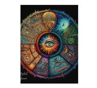 500 Piece Jigsaw Puzzle for Adults, Eye of the Universe Mystic Vision