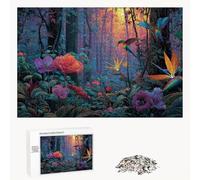 500 Piece Jigsaw Puzzle for Adults, Flower & Bird Premium Wooden Puzzles with Poster, Classic Cut, Interlocking Pieces for Home Decor & Mindfulness 20 x 15 in - Aged 14+ Only (Not a Toy) P3#76