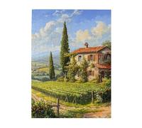500 Piece Jigsaw Puzzle for Adults,Italy Tuscan, Puzzles with Letters on Back, Challenging Puzzle for Game Night Home Décor, 15 x 20.4