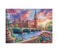 500 Piece Jigsaw Puzzle for Adults London Big Ben Landscape 52×38cm Beginner Level Puzzle for New Players Easy Assembly Smooth Experience All Ages Friendly Gift