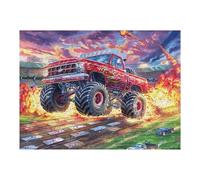 500 Piece Jigsaw Puzzle for Adults Monster Truck Off Road 500 PCS 52×38cm Beginner Friendly Smooth Assembly Great for Daily Relaxation Brain Exercise Hand-Eye Coordination