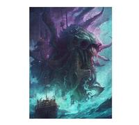 500 Piece Jigsaw Puzzle for Adults, Monstrous Sea Beast Attacking Ship -1