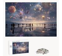 500 Piece Jigsaw Puzzle for Adults, Planet & Dream Premium Wooden Puzzles with Poster, Classic Cut, Interlocking Pieces for Home Decor & Mindfulness 20 x 15 in - Aged 14+ Only (Not a Toy) P3#573