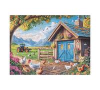 500 Piece Jigsaw Puzzle for Adults Spring Cottage Landscape 52×38cm Graduation Gift for Students Great for Brain Training Relaxation After Long Time Study Gift
