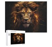 500 Piece Jigsaw Puzzle for Adults, Thundering Majesty The Lion's Roar
