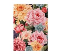 500 Piece Jigsaw Puzzle for Adults Wooden Challenging Puzzle Custom Personalized Flower Pattern Picture Puzzle for Game Nights Family Wood Puzzle Finished Size 20.4"x15"