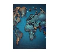 500 Piece Jigsaw Puzzle for Adults Wooden Challenging Puzzle Custom Personalized Map Picture Puzzle for Game Nights Family Wood Puzzle Finished Size 20.4"x15"