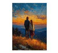 500 Piece Jigsaw Puzzle, Golden Horizon - Together Beyond the Silence
