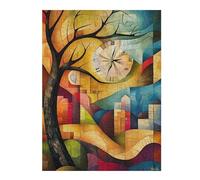 500 Piece Jigsaw Puzzle, Modern Cubist Vision of The Persistence of Me