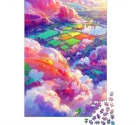 500 Piece Jigsaw Puzzle Morning Walk Jigsaws Puzzles Wooden Puzzle Assembly Toy Family Interactive Game 500pcs (52x38cm)