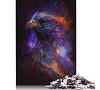 500 Piece Jigsaw Puzzle Phoenix Bird Galaxy Puzzles for Adults Wooden Games Jigsaw Challenge Toy Christmas And Birthday Gifts 500pcs (52x38cm)