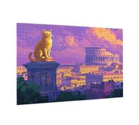 500 Piece Jigsaw Puzzle Rome Jigsaw Puzzles for Adults Landscape Impossible Puzzle Challenging High Difficulty Family Activity with Gift Box Packaging, Great Gift Idea for Family Friends 52x38CM -834y