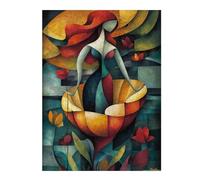 500 Piece Jigsaw Puzzle, The Birth of Venus - Cubist Minimalist Vision
