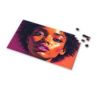 500 Piece Jigsaw Puzzles A Vibrant, Colorful Portrait Of An Individual With Striking Features Picture Puzzle Easter Toys For Kids Ages 4-8 500 Piece Puzzles(500PCS)