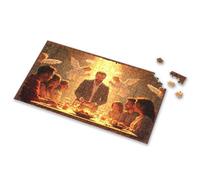 500 Piece Jigsaw Puzzles Angelic Dinner: A Celestial Gathering Around The Table Picture Puzzle Boy Toys Jigsaw Puzzles 300 Pieces For Adults(300PCS)