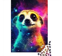 500 Piece Jigsaw Puzzles Animal Otter Creative Square Wooden Jigsaw Puzzles for Adults 500pcs (52x38cm)