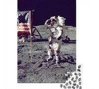 500 Piece Jigsaw Puzzles Astronaut Creative Square Wooden Jigsaw Puzzles for Adults 500pcs (52x38cm)