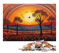 500 Piece Jigsaw Puzzles Australian Outback Creative Square Wooden Jigsaw Puzzles for Adults 500pcs (52x38cm)