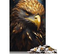 500 Piece Jigsaw Puzzles Awesome Bald Eagle America Wooden Puzzles Educational Toys 500pcs (52x38cm)
