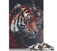 500 Piece Jigsaw Puzzles Bengal Tiger Deer Love Wooden Puzzles Educational Toys 500pcs (52x38cm)