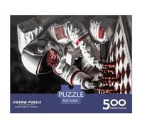 500 Piece Jigsaw Puzzles Chess In Space Creative Square Wooden Jigsaw Puzzles for Adults 500pcs (52x38cm)