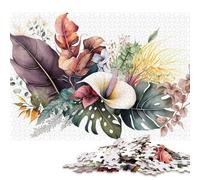 500 Piece Jigsaw Puzzles Colorful Tropical Set Creative Square Wooden Jigsaw Puzzles for Adults 500pcs (52x38cm)