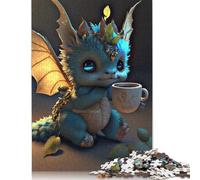 500 Piece Jigsaw Puzzles Cute Baby Dragons Jigsaw Puzzles for Adult Woodenboard Puzzles Difficult And Challenge 500pcs (52x38cm)