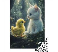500 Piece Jigsaw Puzzles Cute Chick Puzzle for Adults Woodenboard Puzzles Interesting Stress Reduction Jigsaw Puzzles 500pcs (52x38cm)