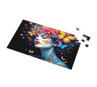500 Piece Jigsaw Puzzles Floral And Butterfly Fantasy Portrait Picture Puzzle Activity Books For Kids Ages 6-8 Toys & Games(1000PCS)