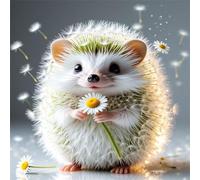 500 Piece Jigsaw Puzzles for Adults Animal Hedgehog Flower, Educational Games, Impossible Hard Difficult Challenging, Relaxation Jigsaw Puzzles for Adults 500 Pieces 17.7x17.7 inch