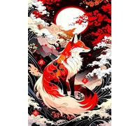 500 Piece Jigsaw Puzzles for Adults, Animals Foxes Waves 20.5x15 inch, Challenging Brain Teaser Puzzle, Premium Cardboard Hobby Gift for Adults & Seniors