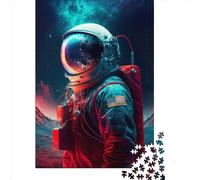500 Piece Jigsaw Puzzles for Adults Beyond The Stars Astronaut Jigsaw Puzzle Adult Wooden Puzzles Family Entertainment Toys 500pcs (52x38cm)