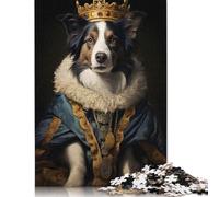 500 Piece Jigsaw Puzzles for Adults 'Border Collie Dog Jigsaw Puzzle Children Wooden Puzzles Family Entertainment Toys 500pcs (52x38cm)