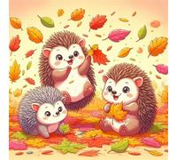 500 Piece Jigsaw Puzzles for Adults Cartoon Hedgehog, Fun Challenges, Educational Games, Difficult Jigsaw Puzzles for Adults, Puzzle 500 Pieces