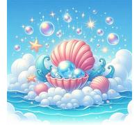 500 Piece Jigsaw Puzzles for Adults Cartoon Shell Pearl, Fun Challenges, Educational Games, Difficult Jigsaw Puzzles for Adults, Puzzle 500 Pieces