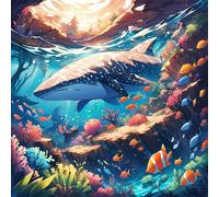 500 Piece Jigsaw Puzzles for Adults Coral Shark, Fun Challenges, Educational Games, Difficult Jigsaw Puzzles for Adults, Puzzle 500 Pieces