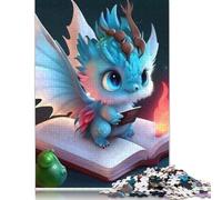 500 Piece Jigsaw Puzzles for Adults Cute Baby Dragons Puzzle for Adults Wood Jigsaw Decompressing Intellectual Educational Toy 500pcs (52x38cm)