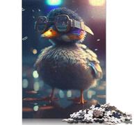 500 Piece Jigsaw Puzzles for Adults Cyberpunk Duck Jigsaw Puzzle Children Wooden Puzzles Family Entertainment Toys 500pcs (52x38cm)