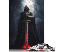 500 Piece Jigsaw Puzzles for Adults - Dark Archangel Puzzle - Jigsaws 500 Pieces for Adults - Made Wood 500pcs (52x38cm)