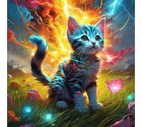 500 Piece Jigsaw Puzzles for Adults Fantasy Landscape Cat, Fun Challenges, Educational Games, Difficult Jigsaw Puzzles for Adults, Puzzle 500 Pieces