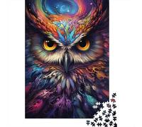500 Piece Jigsaw Puzzles for Adults | Future Colorful Psychedelic Owl Puzzles | Puzzles 500 Pieces for Adults Gifts 500pcs (52x38cm)