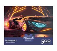 500 Piece Jigsaw Puzzles for Adults Futuristic Supersport Car Jigsaw Puzzle Children Wooden Puzzles Family Entertainment Toys 500pcs (52x38cm)