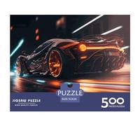 500 Piece Jigsaw Puzzles for Adults Futuristic Supersport Car Jigsaw Puzzles for Adults, Wooden Puzzles Educational Stress Relief Toy Puzzle 500pcs (52x38cm)